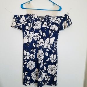 Off the sholder illusion dress